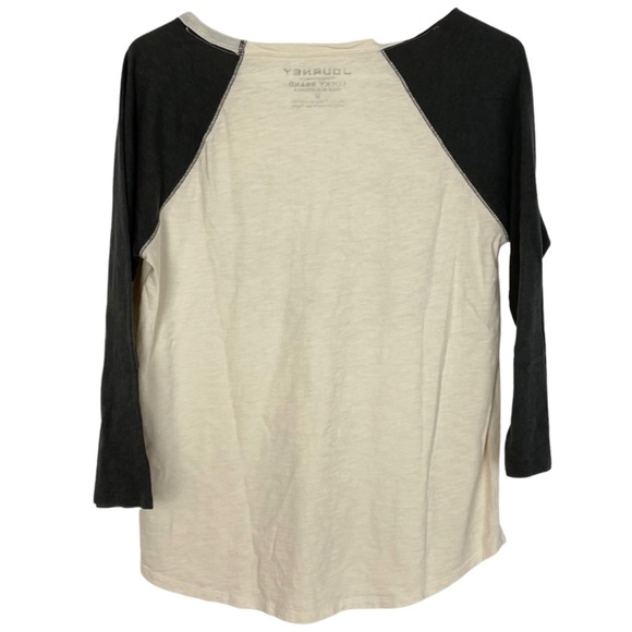 Journey x Lucky Brand Don’t Stop Believing Retro Baseball Tee Womens Size Medium - Picture 2 of 7